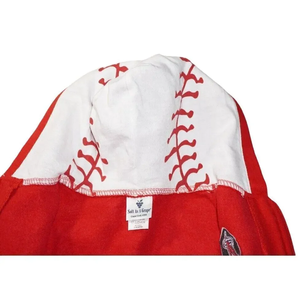 Los Angeles Angels Toddler Full-Zip Hoodie – Baseball Print – Size 18M –